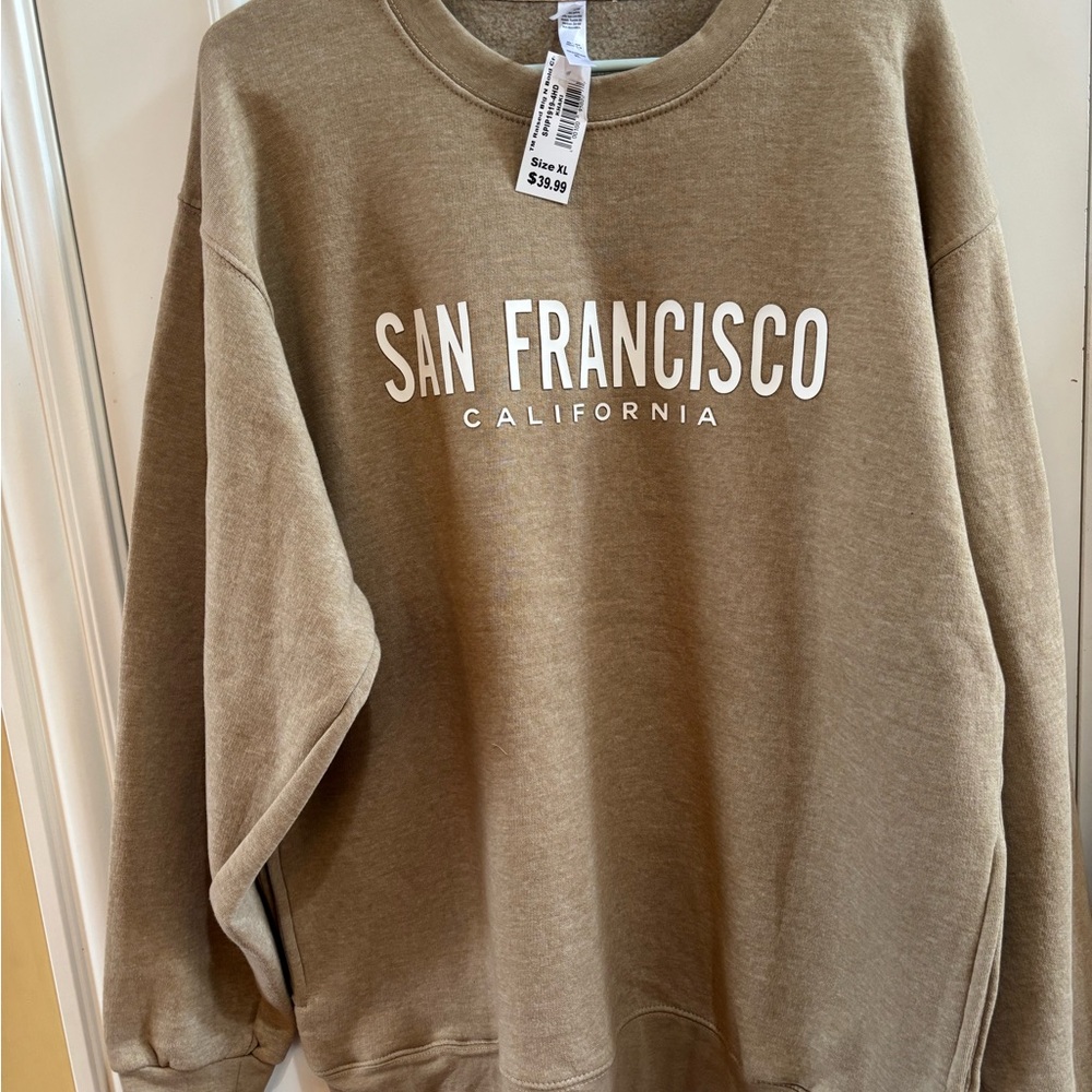 San Francisco California Unisex Brown Sweater